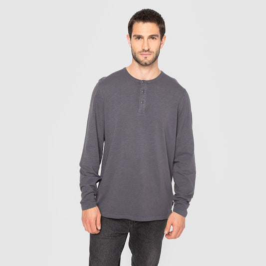 HENLEY GREY T-SHIRT
