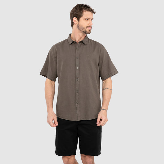 CAMISA LINO MANGA CORTA