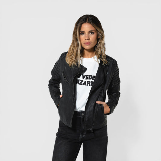 WOMEN'S WASH LEATHER JACKET