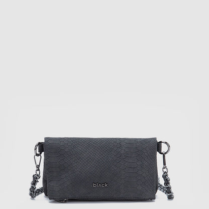 CARTERA SNAKE MINI BLACK