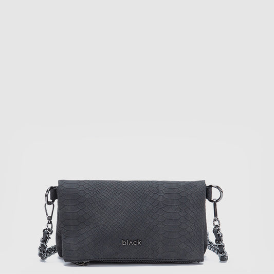 CARTERA SNAKE MINI BLACK