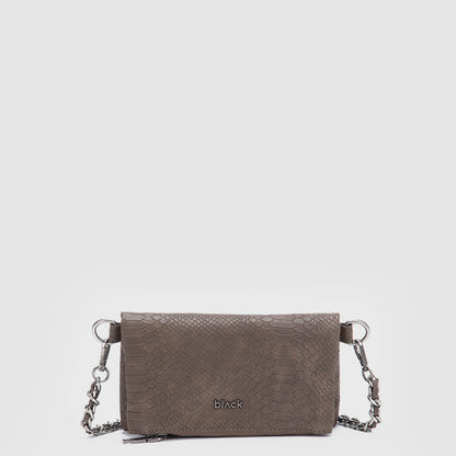 CARTERA SNAKE MINI MOKA