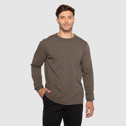 POLERA MANGA LARGA GARMENT DYE