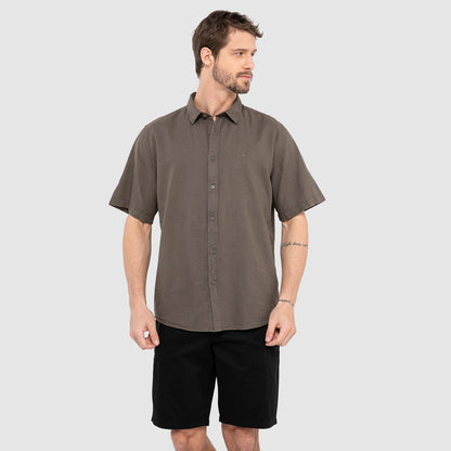 CAMISA LINO MANGA CORTA